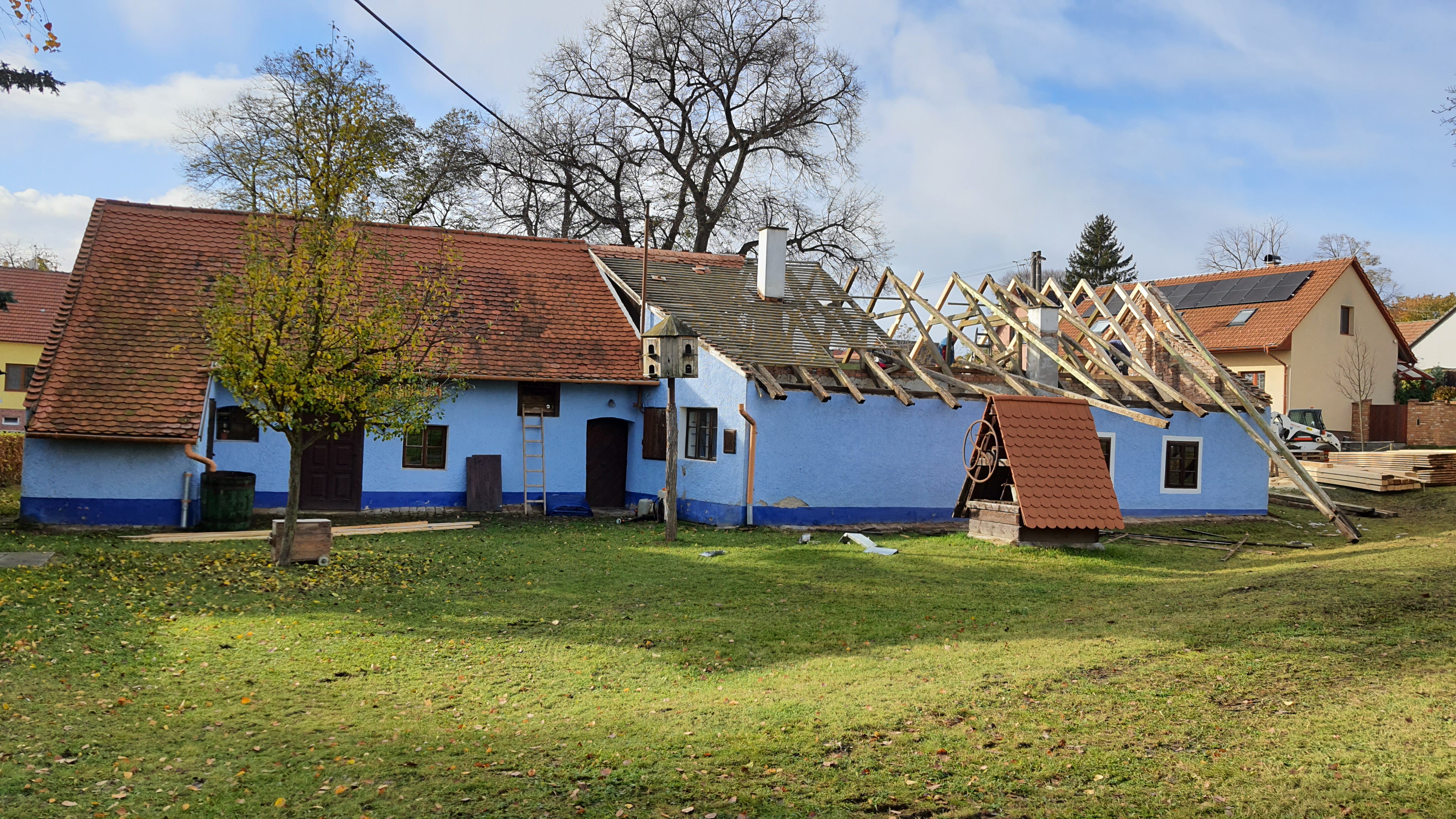 Výměna části krokví