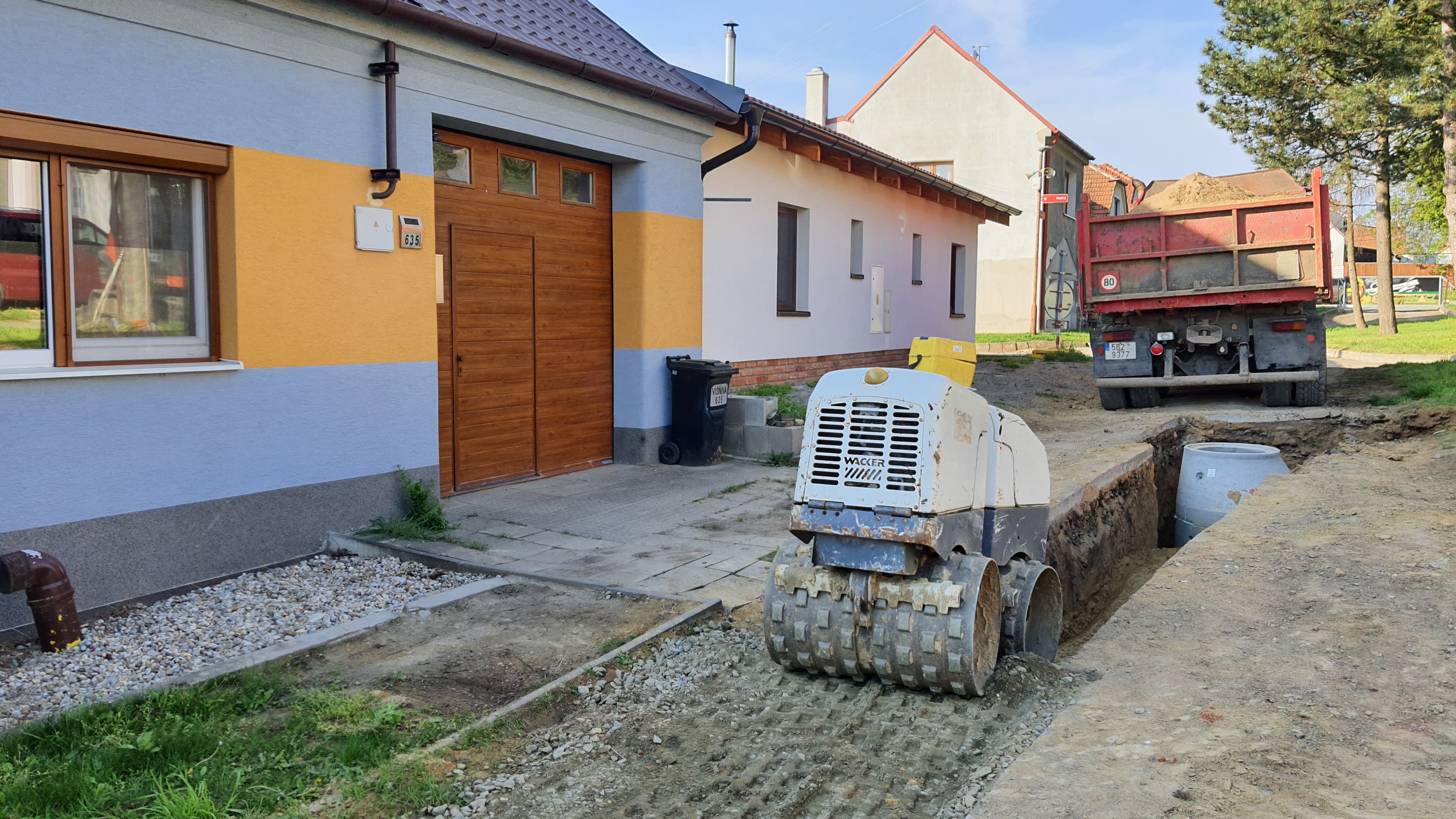 Realizace kanalizace v ulici Višňové