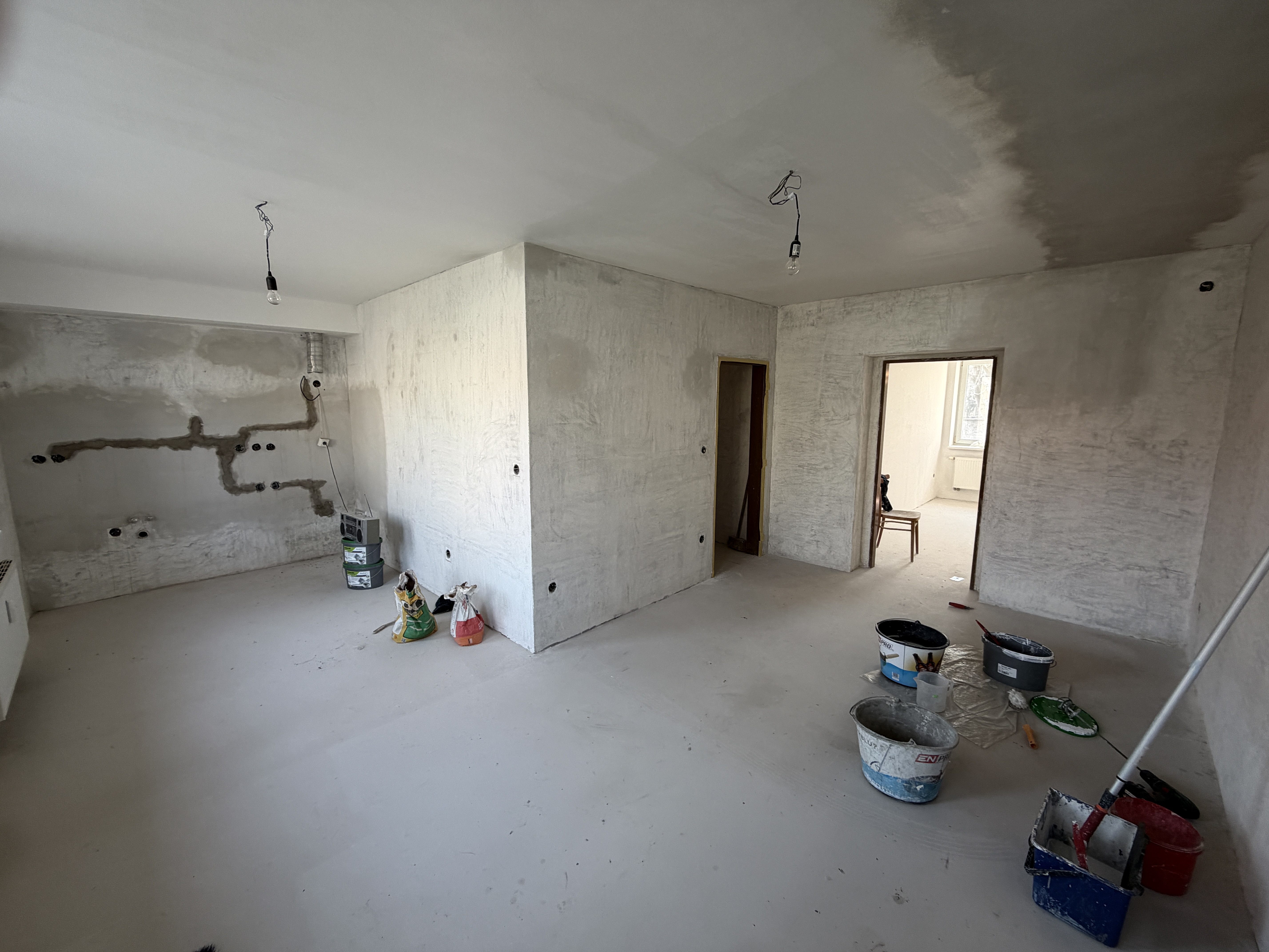 Stavební práce v bytě č. 1