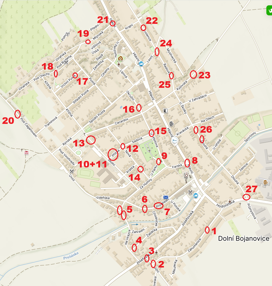 Schéma lokálních oprav místních komunikací pro rok 2025